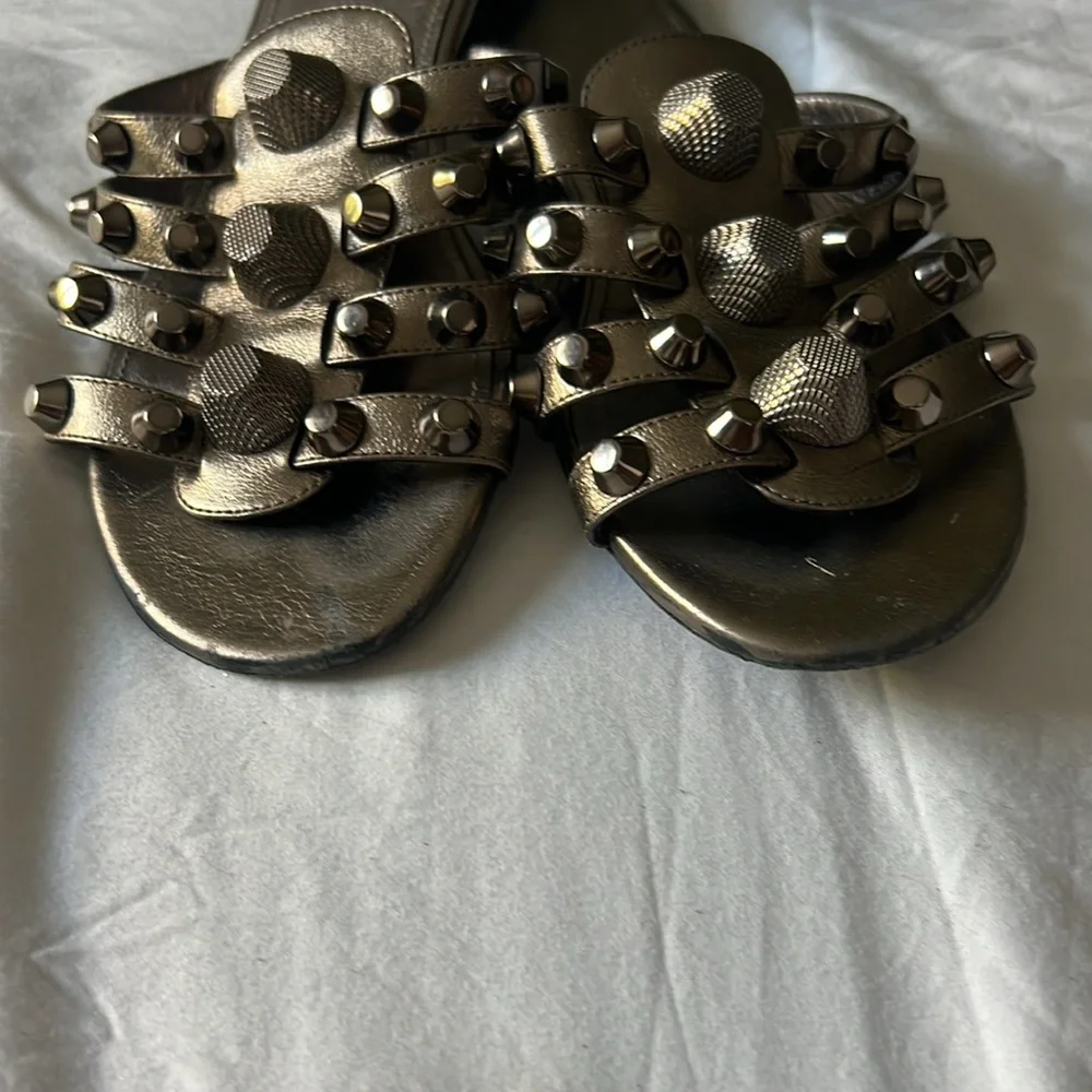 Balenciaga metallic studded Sandals - Picture 2 of 4
